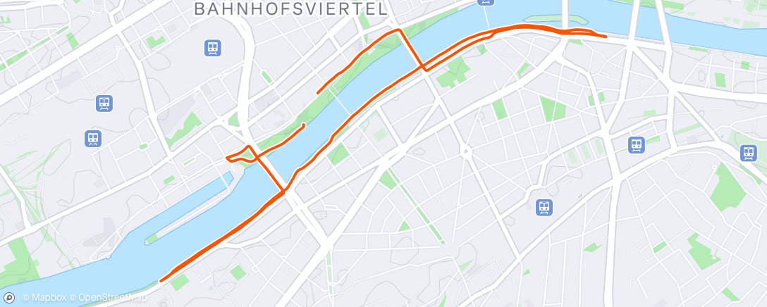 Map of the activity, Morning Run