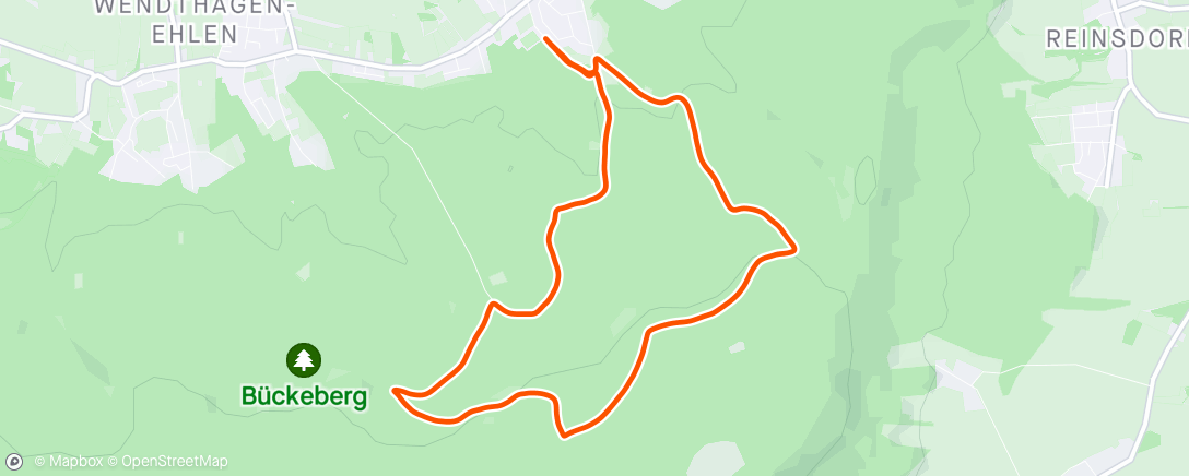 Map of the activity, 22. Bückeberg Lauf - 10 km Walking