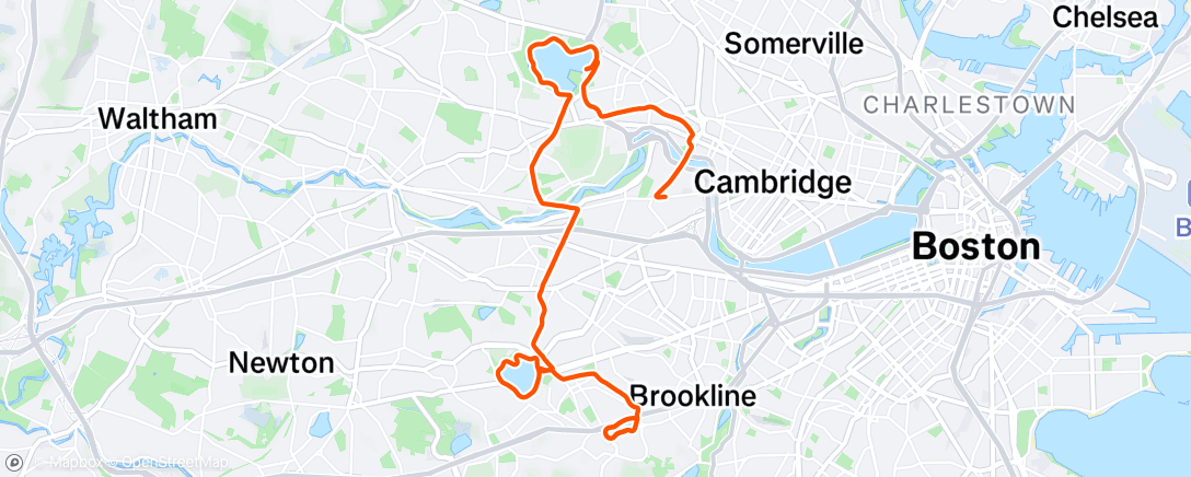 Map of the activity, Morning Run