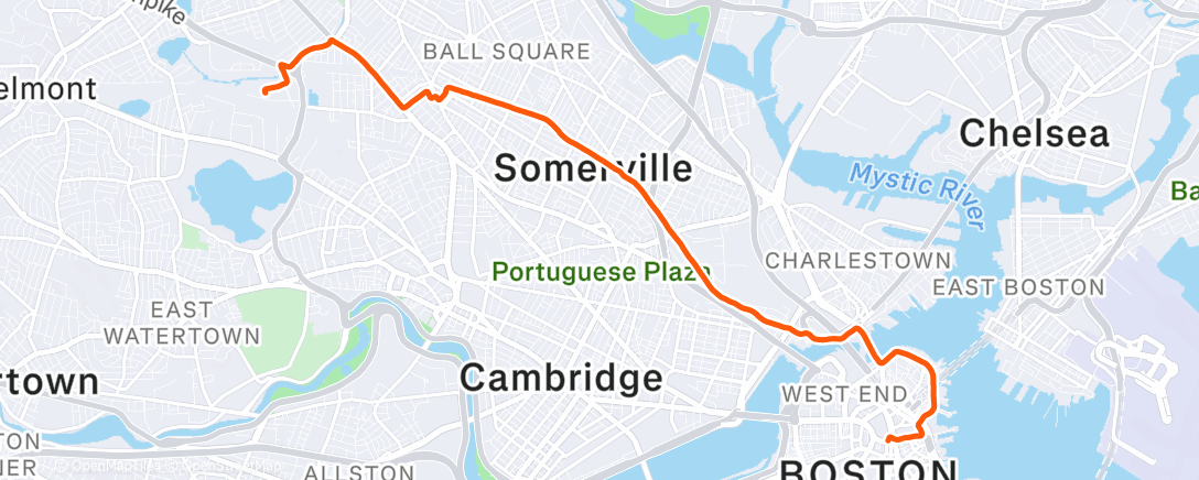 Map of the activity, Boots on bikes