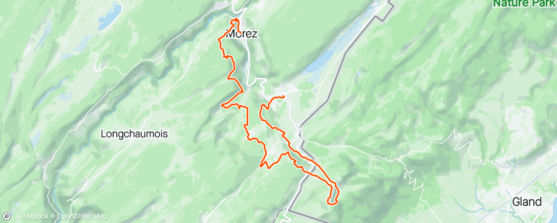 Karte der Aktivität „Transju'trail 
Pluie tout le long et dans la gadoue🤣”