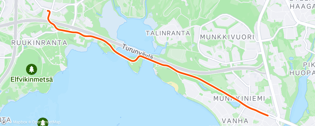 Map of the activity, Afternoon Ride