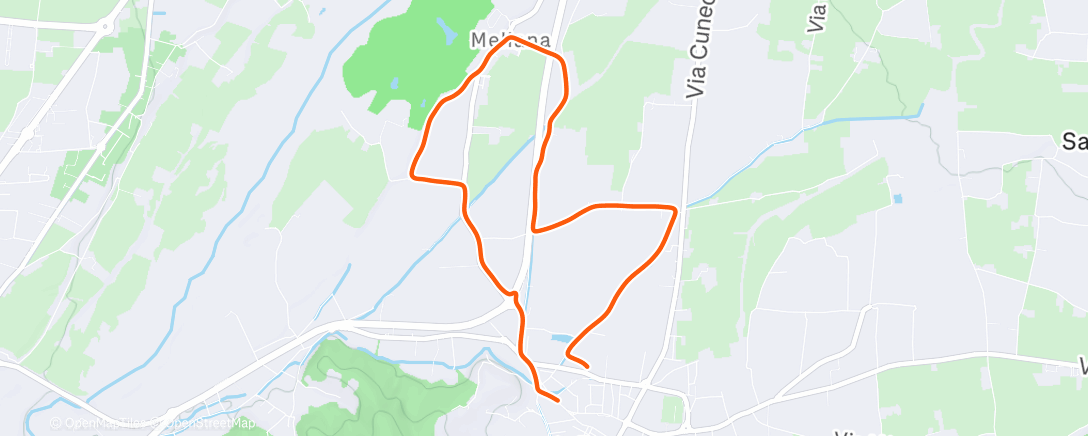 Карта физической активности (Corsa pomeridiana - 🔋 734 Wh)