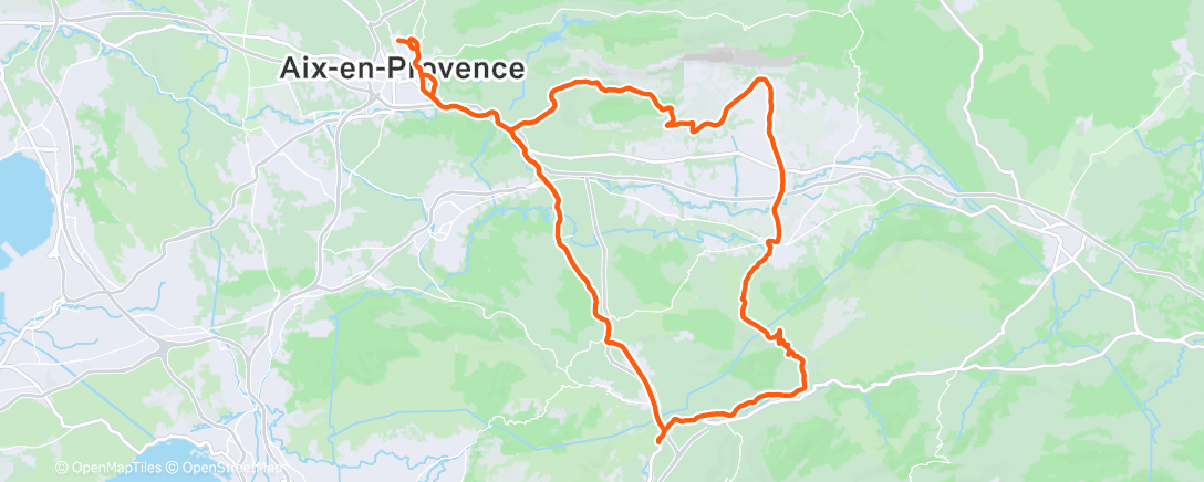 Карта физической активности (Sortie vélo le matin)