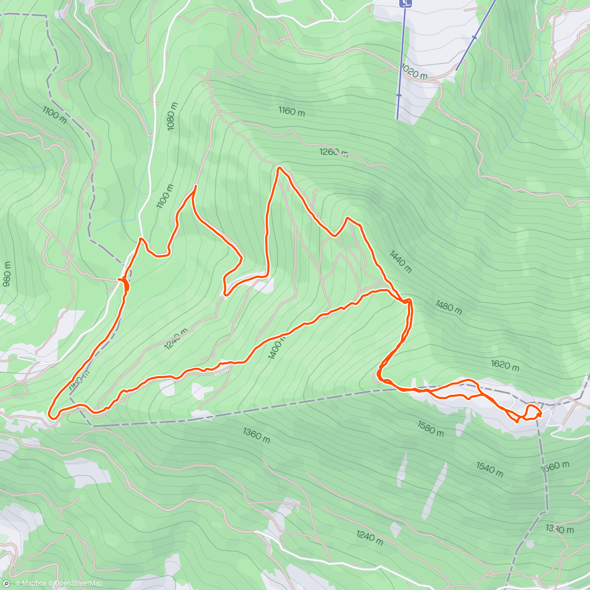 Map of the activity, UG Trail Ring