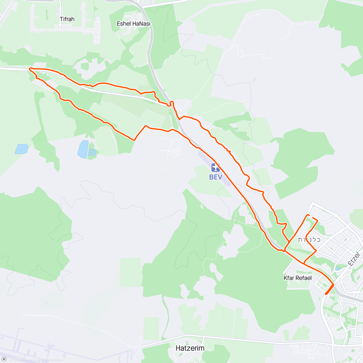 Mapa de la actividad, Утренний велозаезд
