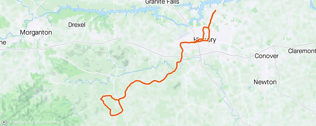 Mapa da atividade, South Mts. shortcut