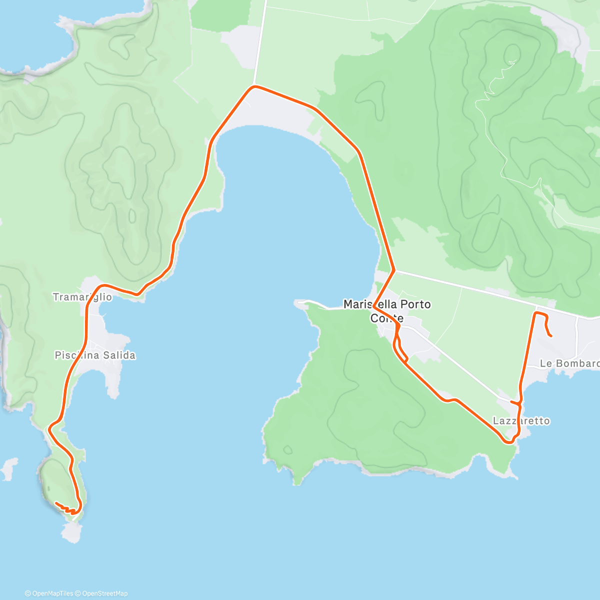 Map of the activity, 11/10 Premium Sonnenuntergang