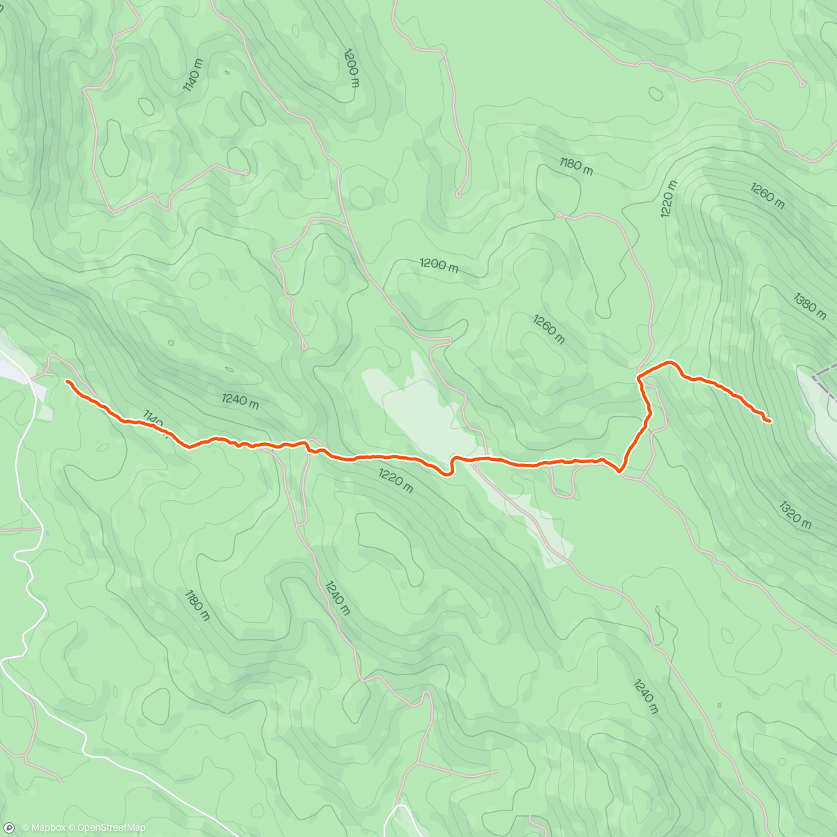 Map of the activity, Bjelolasica - Kula - ascent