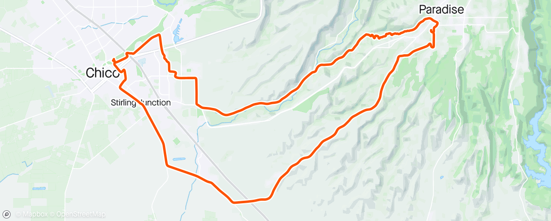 Map of the activity, BPTandem - had to get some HR in.