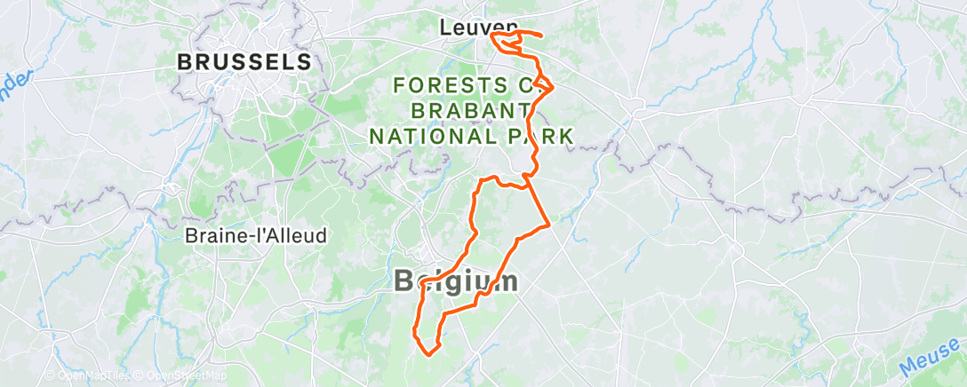 Map of the activity, Koud.