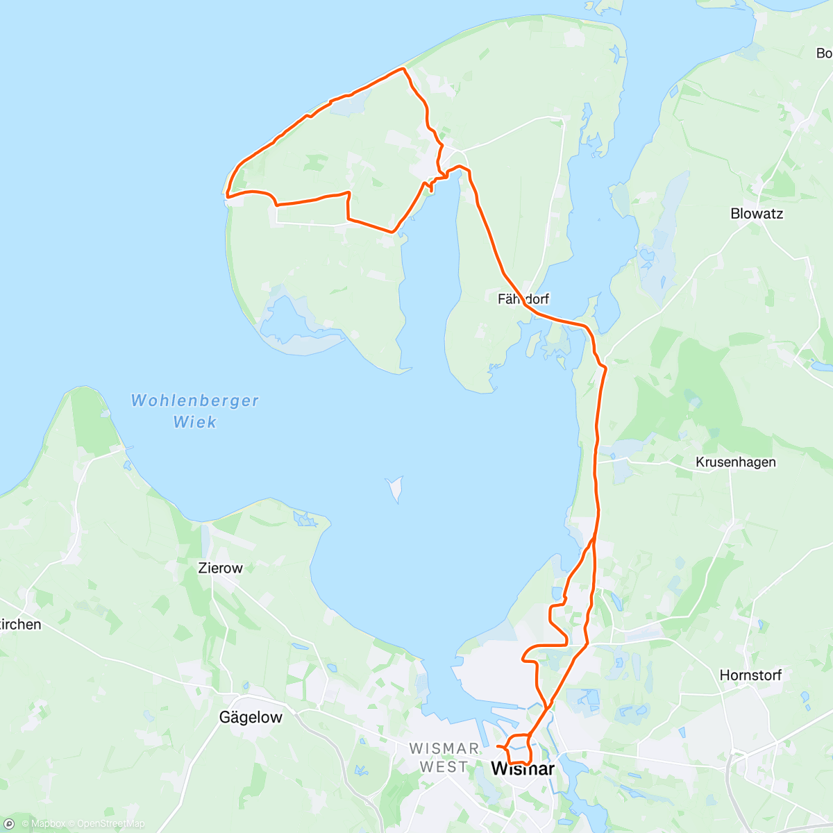Map of the activity, 4216 MeckPomm /w Franzi