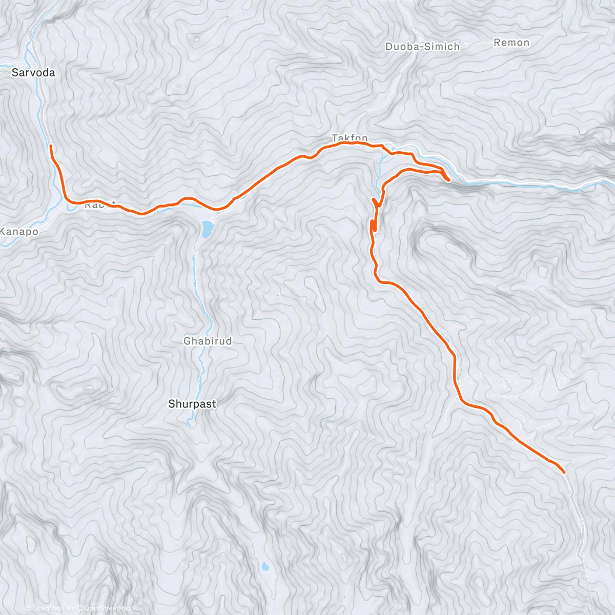 Map of the activity, ROUVY - Khujand Dushanbe Pass #1 | Tajikistan