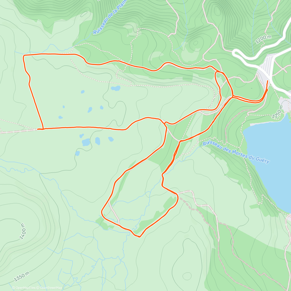 Map of the activity, Skating