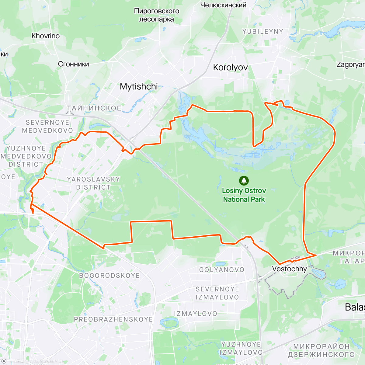 Mappa dell'attività Afternoon 7°С 🥶 Ride