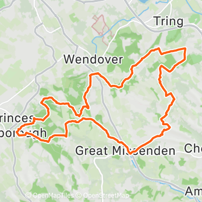 XNRG Actual Route Chiltern | 49.1 km Running Route on Strava