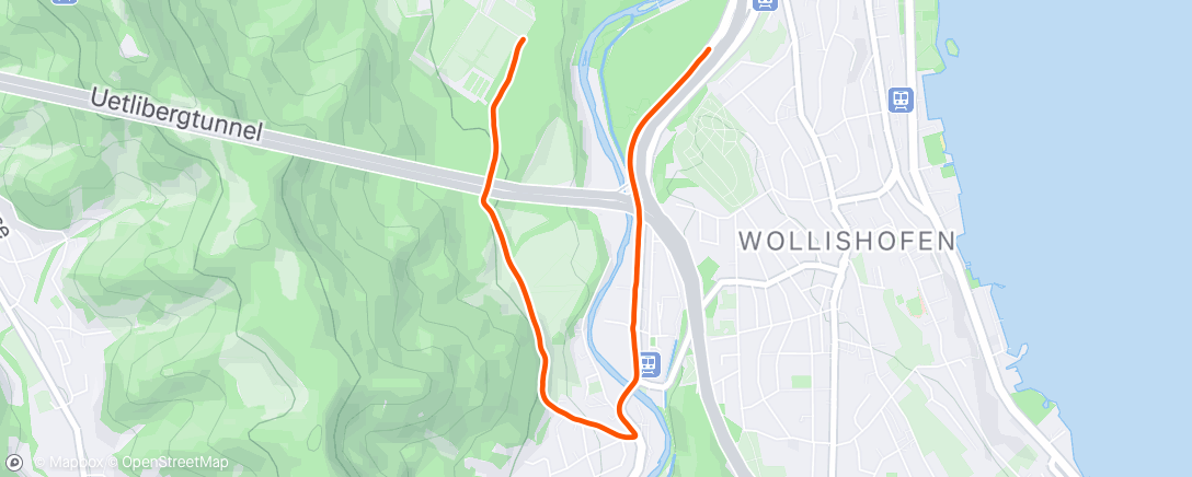 Map of the activity, Lunch Run