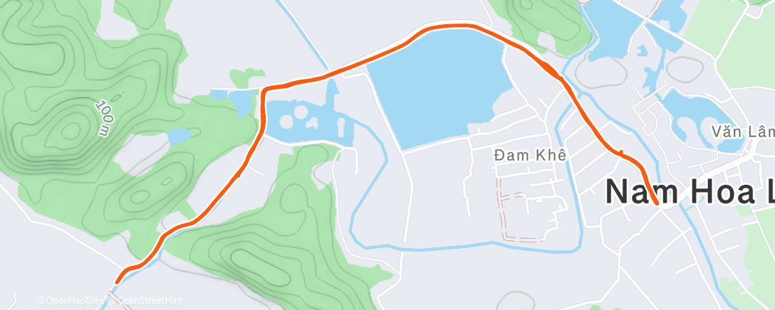 Map of the activity, Afternoon Walk