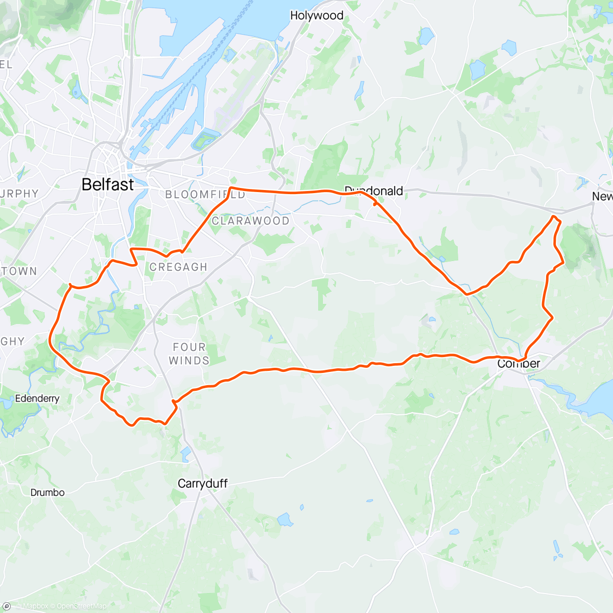 Map of the activity, Sunny recovery spin