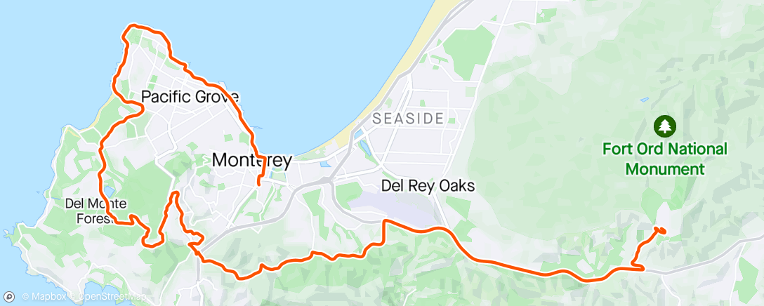 Map of the activity, Final Sea Otter ride? // Sch : 45