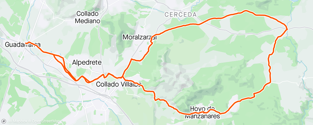 Mappa dell'attività Bicicleta de montaña eléctrica matutina