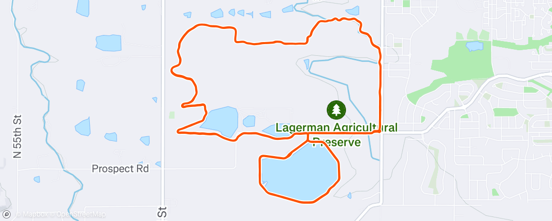 Map of the activity, Lagerman Half