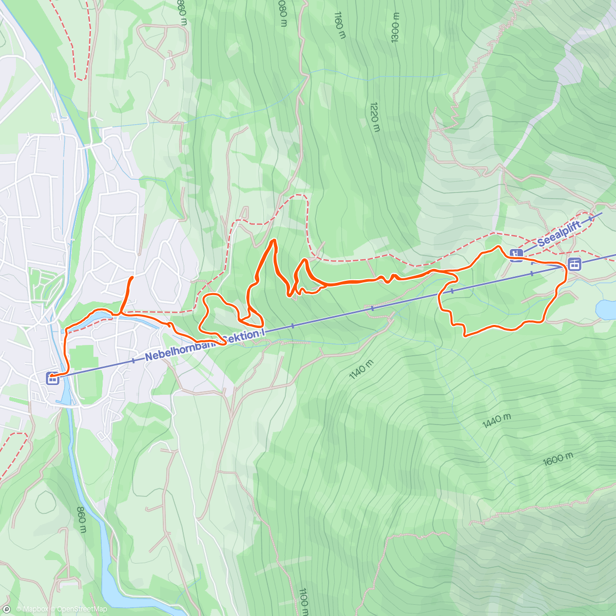 Map of the activity, Seealpe No.81