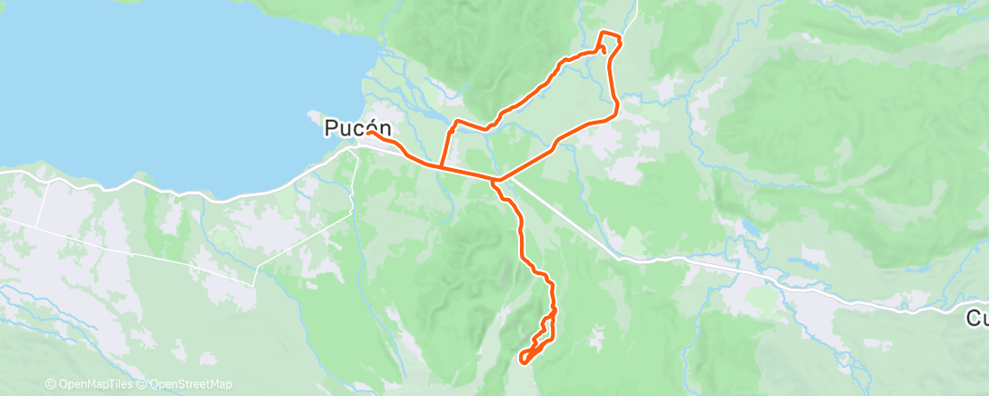 Map of the activity, Mtb pucon