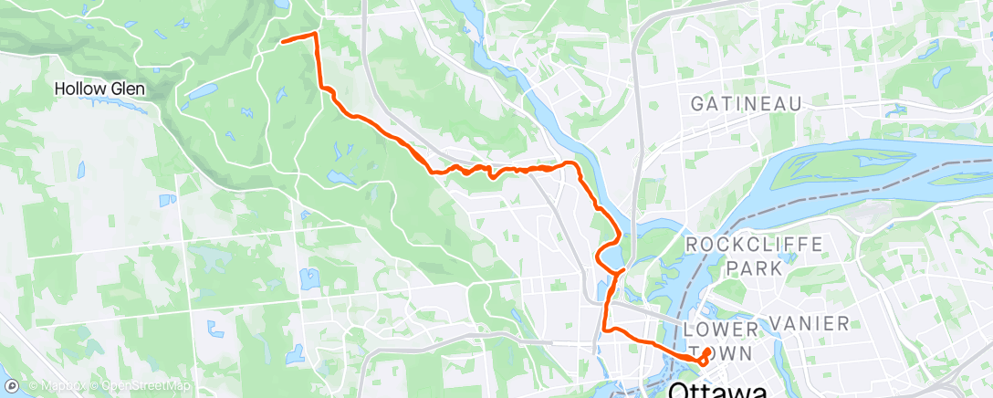 Map of the activity, First Commute of 2024