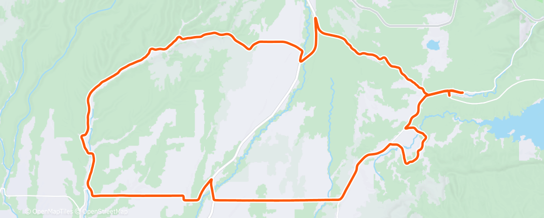 Map of the activity, Lunch Ride