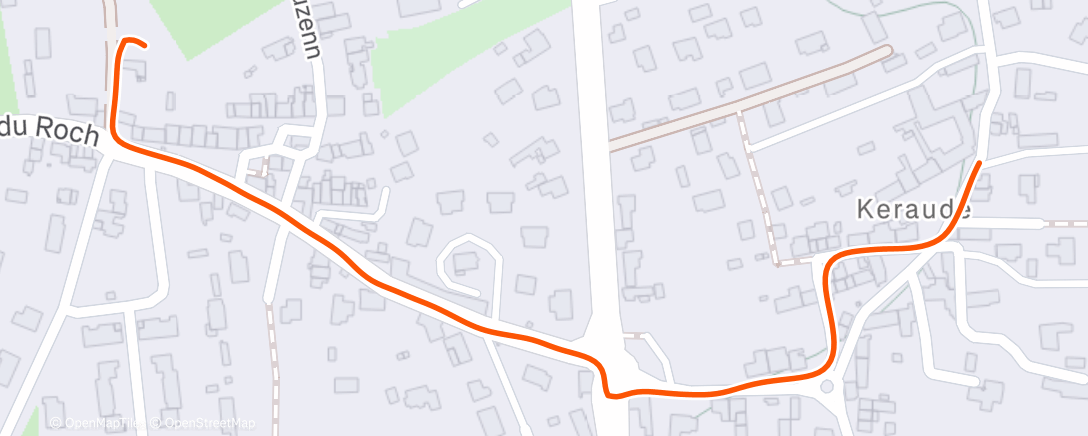 Map of the activity, Trail dans l'après-midi