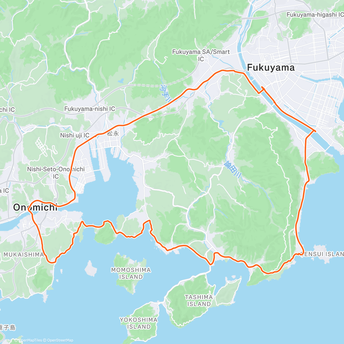 Map of the activity, 2025年走り納めライド