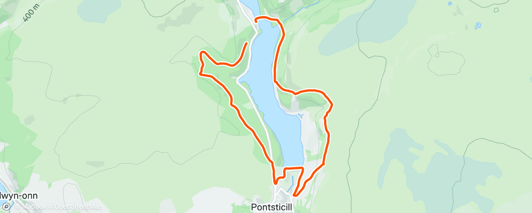 Map of the activity, Middagwandeling