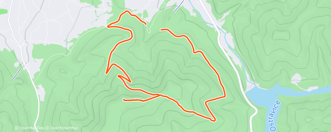 Map of the activity, Morning Walk