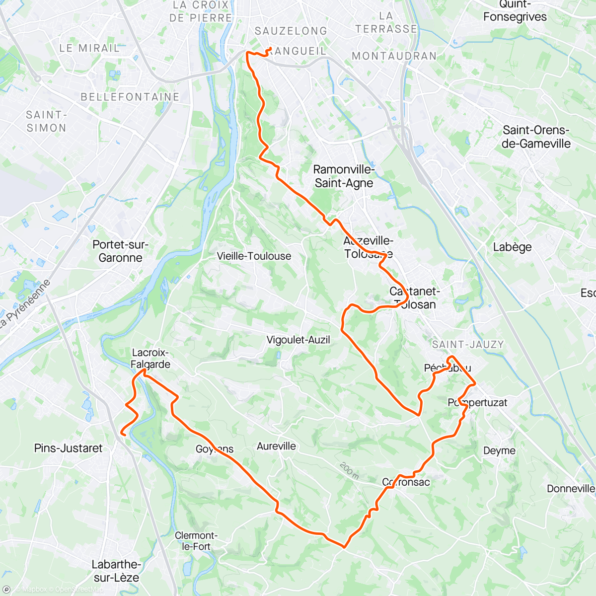 Map of the activity, A la rivière