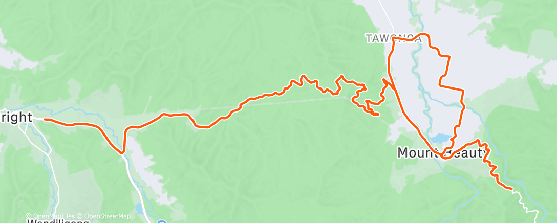 Mappa dell'attività Morning Ride