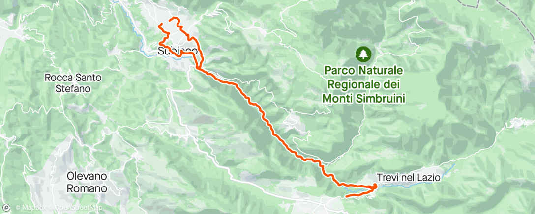 Map of the activity, Sessione di e-mountain biking mattutina