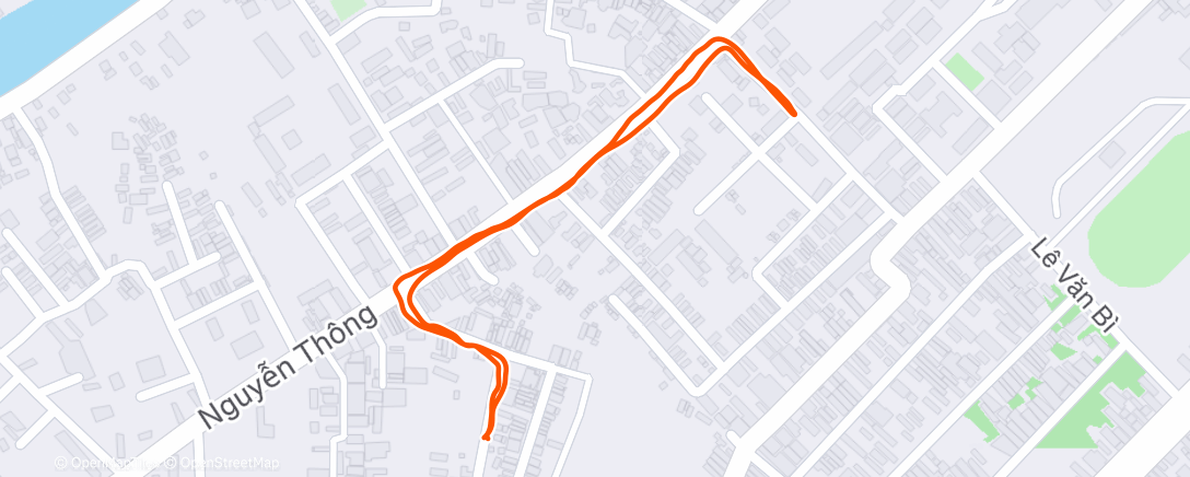 Карта физической активности (Afternoon Run)