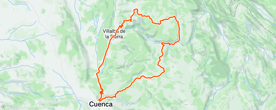 Map of the activity, Serranía de Cuenca 😃