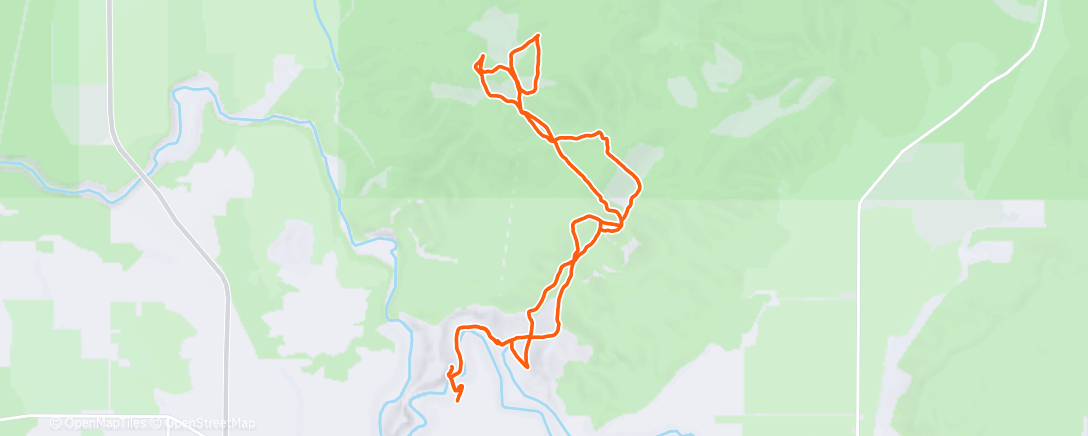 Map of the activity, Morning Run