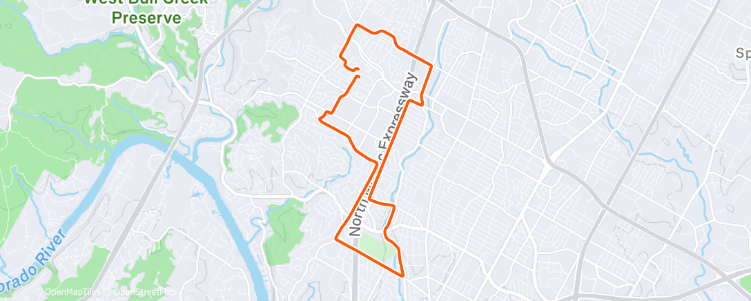 Map of the activity, Afternoon Ride