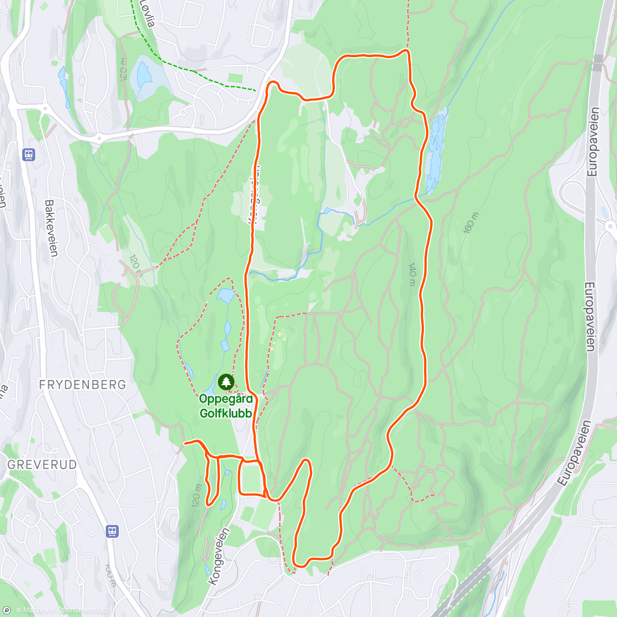 Map of the activity, Pre-Work Run