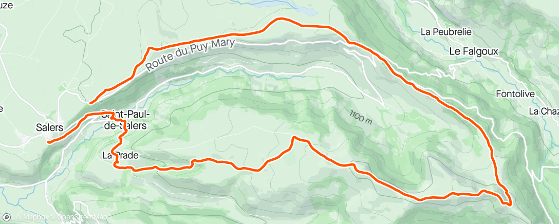 Map of the activity, Pastourelle 31km réel 5h32