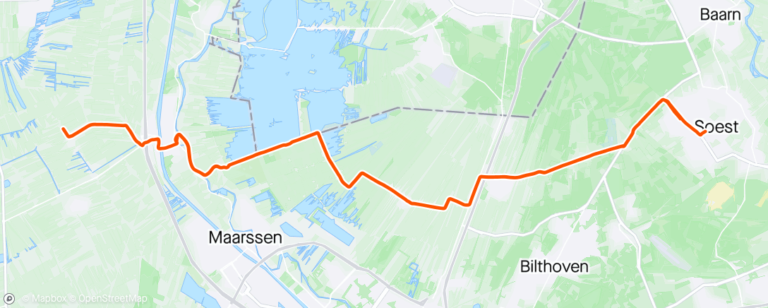 Map of the activity, Heen en weer naar Kockengen