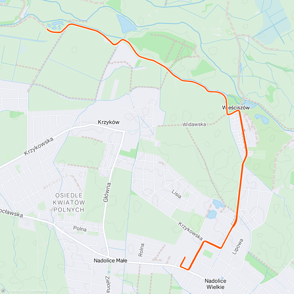 Map of the activity, Żwawy monitoring dopływów