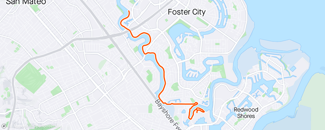Map of the activity, Wednesday Tempo