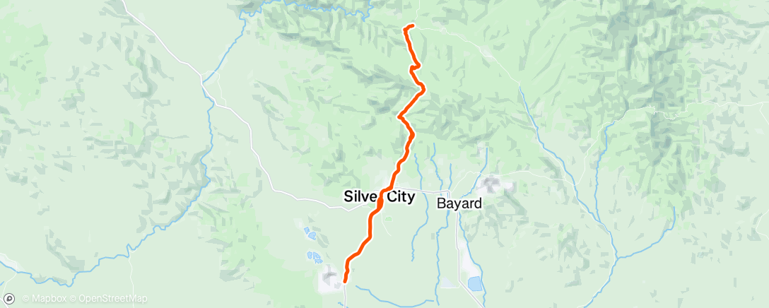 Map of the activity, Silver City for 3 days