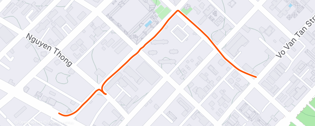 Map of the activity, Afternoon Walk