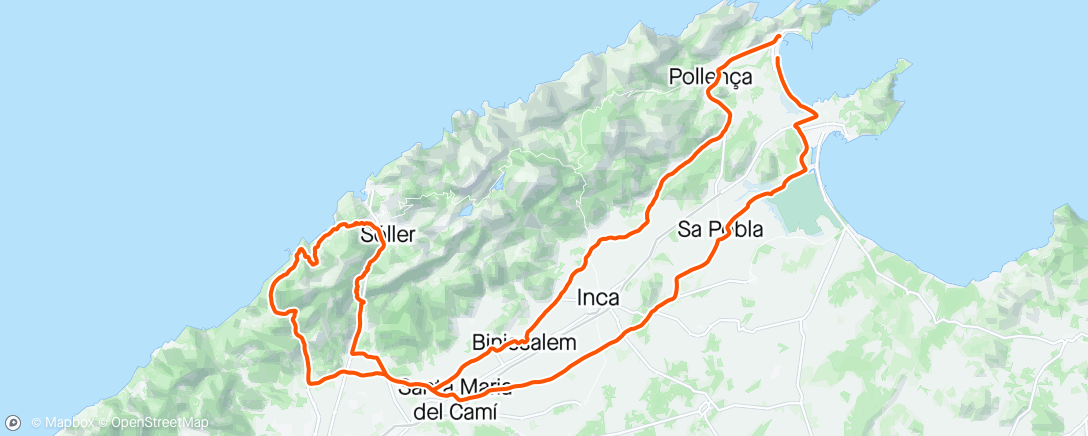 Map of the activity, Valdemossa