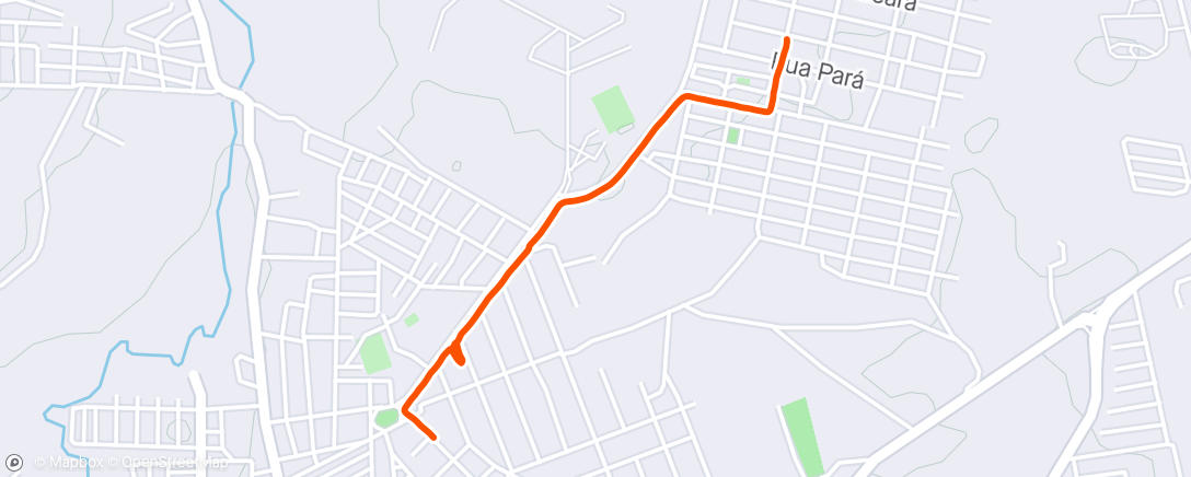 Map of the activity, T4/4 (4km na esteira, treino de Velocidade)